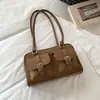 Moda Retro Boston Primavera 2026 Bolso de Axila Bolso de Axila Individual para Mujer Bolso Tote de Gran Capacidad