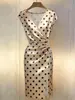 Vestido Feminino Gola V Manga Curta Cintura Marcada Franzido Botão Fenda Cruzado Europeu e Americano Comércio Exterior Amazon Novo Produto 2026