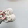 Zapatos de Invierno Nuevos para Bebés y Niños Pequeños de 6-18 Meses para Hombres y Mujeres Zapatos Cálidos Peludos Forrados de Polar Suela Suave Zapatos de Velcro
