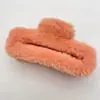 Pinza para el pelo de felpa imitación pelo de conejo Clip para el pelo esponjoso coreano Otoño e Invierno Estilo suave Pinza de tiburón grande Accesorio para el pelo Venta al por mayor