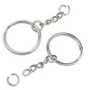 Chaveiro 25 Aberturas Mais Corrente de 4 Seções Porta-Chaves + Porta-Chaves com Corrente Kit de Chaveiro DIY com Corrente