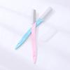 Cuchillo Maioli para recortar cejas de mango largo hoja de acero inoxidable cuchillo de afeitar cuchillo para recortar cejas femenino herramientas de belleza fábrica venta al por mayor