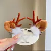 Pasador de Navidad Nuevo Pasador de Astas de Celebridad Cibernética Diadema Súper Linda Accesorios para el Cabello Regalo Navideño Adorno para la Cabeza de Navidad