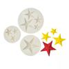 Molde de Silicona Líquida para Hornear Fondant Pastel Estrella de Cinco Puntas 3 Estrellas Molde de Silicona Hecho a Mano DIY Decoración para Hornear