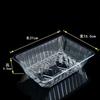Bandeja de plástico PET desechable para frutas y verduras, transparente, gruesa, para supermercado