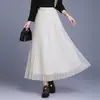 Saia Reversível Multicolorida para Mulheres, Fashion, Cintura Alta, Tendência, Saia Plissada, para Fotos, Dança, Viagem, Fluida, Saia Evasê