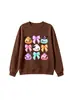 Tienda independiente de Amazon eBay sudadera de moda y divertida para niños estilo otoño e invierno con cuatro moños y cinco pompones de colores