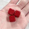 Bola de diamante incrustada con cuentas de cristal de pedrería, cuentas con agujero, cuentas espaciadoras, hechas a mano, material para colgante de pulsera de mano, accesorios de joyería DIY al por mayor