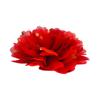 Rollo de lunares florales de alto brillo de 10 cm, adornos de mascota de gasa de lunares, tocado de flor para niños, flor, 32 colores en stock