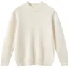 Suéter de Cor Sólida Doze Montanhas Liso Gola Alta Quente Suéteres Masculinos e Femininos Suéteres de Cashmere de Manga Longa Tricô Infantil Quente