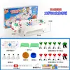Hóquei de Mesa de Mesa Batalha para Dois Jogadores Mesa Brinquedo Interno Adulto Crianças Interação Pai-Filho Festa Presente de Aniversário