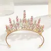 Acessórios de Cabeça Coroa de Cristal de Princesa Infantil Faixa de Cabeça de Aniversário para Meninas Acessórios para Vestido de Performance Passarela Coroa de Alta Qualidade Acessórios de Cabelo