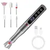 Polidor de Unhas, Conjunto de Ferramentas para Remoção de Esmalte e Manicure, Polidor de Unhas Recarregável Portátil, Lixador de Unhas Elétrico