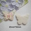 Patrón de Agua Doble Mariposa Lindo Dibujo Animado Agujero Colgante Diseño de Impresión en Relieve Accesorios de Joyería Acrílica DIY