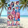 Toalla de Playa Impresa de Stranger Things Microfibra Secado Rápido Toalla de Baño Vacaciones en la Costa Manta de Playa