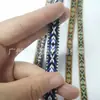 Cinta Jacquard Estilo Étnico de Punto de 1CM Poliéster Nylon Cinta Jacquard por Computadora Cinta Bordada Accesorios para Ropa