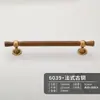 Alça de latão Novo estilo antigo chinês porta de armário guarda-roupa sapateira móveis estilo minimalista francês nogueira alça longa
