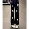 Jeans masculinos de design europeu e americano estilo vibe, novos 2026 calças retas hip-hop lavadas retrô de rua