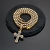 Joyería Colgante de Cruz de Aleación Transfronteriza Europea y Americana Collar de Tenis Joyería de Cruz de Diamantes Rap Callejero para Hombre