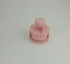 Cepillo limpiador facial tipo rosa, cepillo de base con sello de fibra para el cabello, cepillo cosmético push-pull, herramientas de belleza portátiles