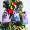Bolsas de Presente de Natal 2026 24 Bolsas Penduradas de Calendário do Advento Sacolas de Doces de Cetim com Cordão Conjunto de Bolsas com Cordão de Contagem Regressiva