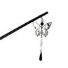 Estilo tinta y lavado ~ nuevo hebilla de paz de mariposa china horquilla con borla ins elegante accesorios para el cabello de amigas horquilla literaria antigua femenina