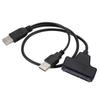 Cable de disco duro SATA de 2.5 pulgadas de 22 pines a USB 2.0 Adaptador USB2.0 a SATA 7+15 de fábrica