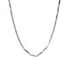 Collar de acero inoxidable dorado europeo y americano cadena de acero de titanio 3MM de grosor diamante cadena cuadrada hecha a mano cadena de semilla de melón adornos de moda hip hop