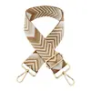 Estilo Nuevo Transfronterizo 5cm Jacquard Dorado y Plateado Correa Ancha para Hombro Bolso Accesorio Correa Decorativa Correa Larga para Hombro Cruzado Mochila