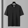 [Seleção Premium] Camiseta Gola Careca Pesada Estilo Americano 280g 100% Algodão, Camisa Base Lisa, Manga Curta, Algodão Penteado, Manga Meia Caída