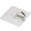 Gancho Transparente con Adhesivo Fuerte, Sin Taladro, Sin Rastro, Gancho Adhesivo de Alta Resistencia para Baño, Cocina y Detrás de la Puerta