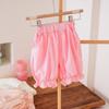 Pantalones Capri de Verano Super Ligeros y Delgados Algodón Puro Clase A Transpirables Encaje Estilo Princesa Color Sólido Sueltos Casuales Pantalones Antimosquitos