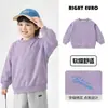Moletom Redondo Estilo Montanha para Meninos Europeus Primavera e Outono Estilo 2026 Novo Estilo Roupas Infantis Médias e Grandes Roupas de Outono para Bebês Top