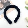 Faixa de cabelo de pelo de coelho cor sólida atacado meninas simples simples leve Placa branca acessórios multiuso cabelo longo cabelo curto faixa de cabelo de pelúcia