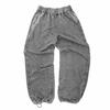 Yuansenwang Calça Jogger Lavada Desgastada Retrô Americana Casual Simples Reta Versátil Tendência Marca Calças Masculinas e Femininas