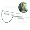 Soporte de Vid para Planta Orquídea Pinza de Cangrejo Anillo de Soporte, Hierro Forjado para Plantas Verdes Rosa Soporte Semicircular para Flores Marco Fijo de Recolección Protección de Hojas
