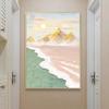 Rizhao Jinshan Pintura Decorativa Crema Viento Sala de Estar Pintura de Paisaje Entrada de Casa Sofá Pintura de Textura Mural de Piso