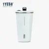 Tyeso Nueva Taza Termo de Acero Inoxidable 304 para Café Taza para Bebidas Frías con Popote Taza para Auto con Hielo Portátil