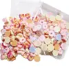 Decoraciones Populares para Uñas Estilo Dulce Donut Lindo, Decoraciones de Uñas de Donas Coloridas, Accesorios de Resina para Fundas de Teléfono