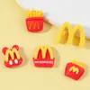 Juguete de Comida Simulada Papas Fritas Accesorios de Resina Forma de M Marca DIY Pegamento de Crema Funda para Teléfono Móvil Tocado Pasador Calcomanía para Vaso de Agua Calcomanía para Refrigerador