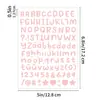 Pegatinas de letras en inglés de 0.5 pulgadas, tamaño pequeño, para decorar tarjetas de felicitación, materiales de scrapbooking y pegatinas de letras para álbumes de recortes