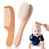 Pente de lã mais vendido da Amazon para mulheres e homens, escova de lã para lavar cabelo, escova macia para massagem no couro cabeludo