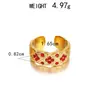 Anillo de Acero Inoxidable Estilo Nuevo Europeo y Americano, Flor de Rosa con Baño de Oro de 18K por Galvanoplastia al Vacío Estilo Europeo y Americano, Calavera con Forma de Serpiente, Accesorio Individual para Mano