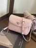 Padrão Diamante 2026 Nova Mini Bolsa de Corrente, Clássica Bolsa Pequena Transversal de Ombro Estilo Chanel, Bolsa de Cintura Compacta Versátil