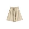 Shorts de Falda de Cinco Puntos de Seda de Hielo Delgada Estilo Yamamoto de Verano para Mujer, Shorts de Pierna Ancha Fluidos de Cintura Alta Adelgazantes de Longitud Media