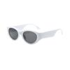 Gafas de sol estilo europeo y americano, dulces, frescas y sexys, con forma cóncava, montura pequeña, estilo ojo de gato, para parejas, para fotos callejeras, montura estrecha, protección solar, gafas de sol negras