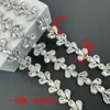 Cadena de código de adhesivo termofusible de pedrería DIY para ropa accesorios de perforación en caliente cadena para zapatos bolsa accesorios de cadena cadena de joyería venta al por mayor