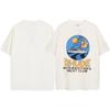Camiseta unisex holgada informal de manga corta con estampado de logotipo retro de RHUDE para primavera y verano de 2024