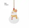 Enfeites de Natal de Madeira Papai Noel Alce Boneco de Neve Homem de Gengibre Decorações Penduradas Pingente para Árvore de Natal Decoração de Festa em Casa