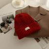 Gorro de Punto Holgado Estilo Japonés para Circunferencia de Cabeza Grande Adecuado para Caras Redondas, Invierno Cálido para Mujer 2026 Estilo de Venta Caliente Que Hace que la Cara Parezca Más Pequeña
